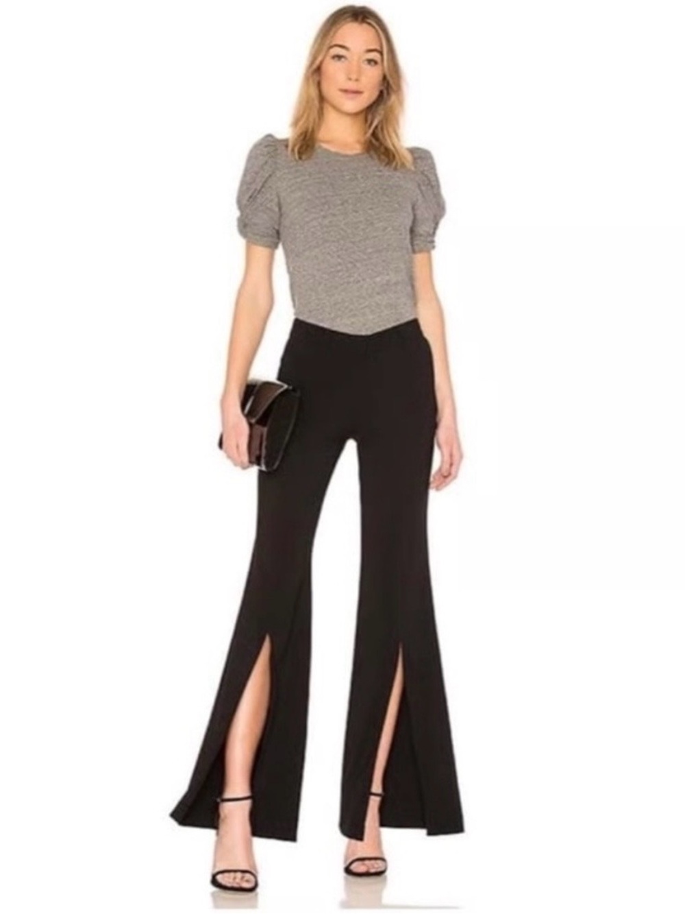 A.L.C. Capen Split Hem Flare Leg Pant in Black size 2
Style No. 2PANT00096